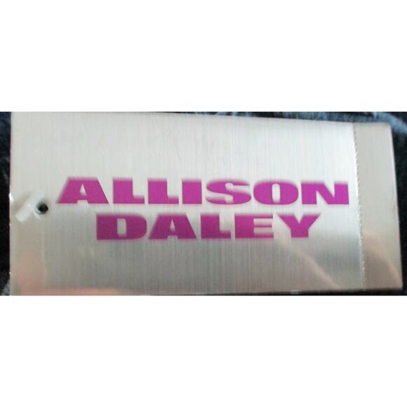 Allison Daley Women's Mid Rise Straight Leg Stretch Zip Front Blue Jeans NWT 16S - Picture 10 of 11